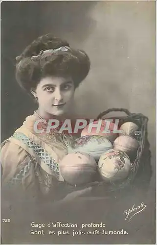 Cartes postales Gage d'affection profonde Femme