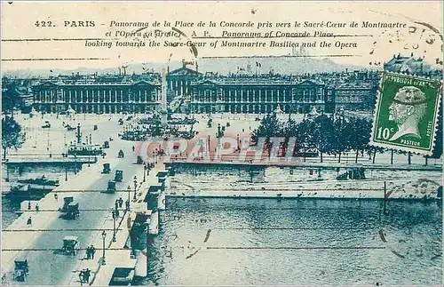 Cartes postales Paris Panorama de la Place de la Concorde