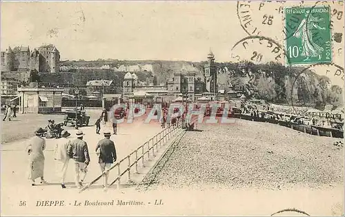 Cartes postales Dieppe Le Boulevard Maritime