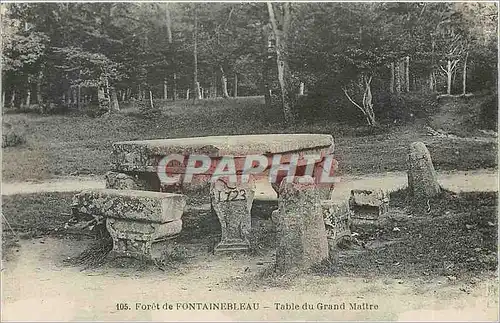 Cartes postales Foret de Fontainebleau Table du Grand Maitre