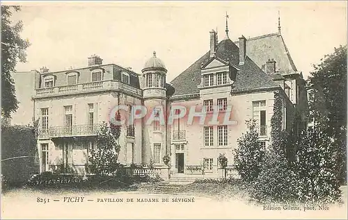 Cartes postales Vichy Pavillon de Madame de Sevigne