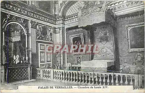 Cartes postales Palais de Versailles Chambre de Louis XIV