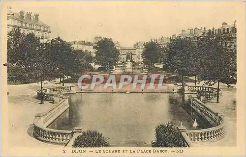 Ansichtskarte AK Dijon Le Square et la Place Darcy