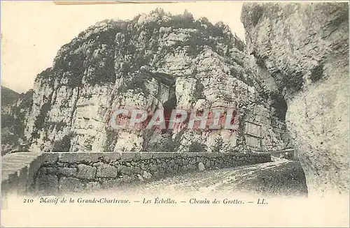 Ansichtskarte AK Massif de la Grande Chartreuse Les Echelles Chemin des Grottes
