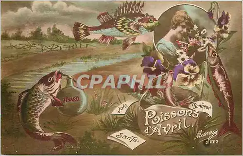 Cartes postales Poissons d'Avril