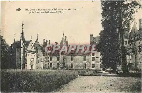Cartes postales Cour d'Honneur du Chateau de Meillant Pres St Armand Montrond Cher