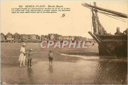 Cartes postales Berck Plage Maree Basse