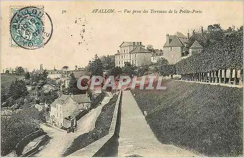 Ansichtskarte AK Avallon Vue prise des Terreaux de la Petite Porte