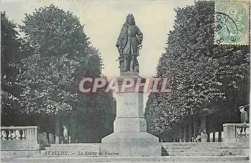 Cartes postales Avallon La Statue de Vauban