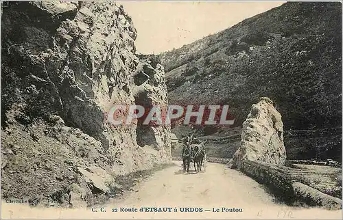 Cartes postales Route d'Etsaut a Urdos Le Poutou