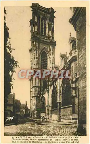 Cartes postales Nevers La Tour de la Cathedrale Saint Cyr