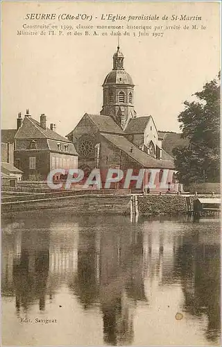 Cartes postales Seurre Cote d'Or L'Eglise paroissiale de St Martin