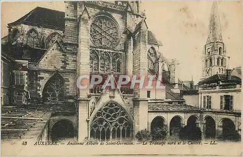 Ansichtskarte AK Auxerre Ancienne Abbaye de Saint Germain Le Transept nord et le Cloitre