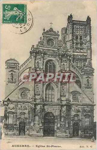 Ansichtskarte AK Auxerre Eglise St Pierre