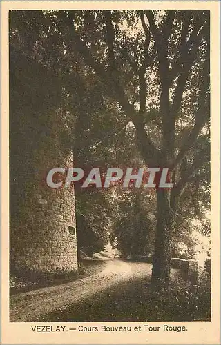 Ansichtskarte AK Vezelay Cours Bouveau et Tour Rouge