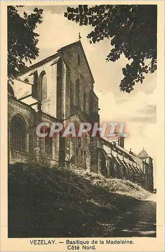 Cartes postales Vezelay Basilique de la Madeleine Cote Nord