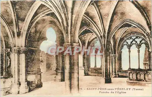 Cartes postales Saint Pere sous Vezelay Yonne Porche de l'Eglise
