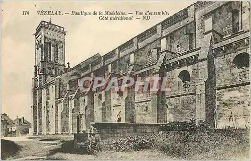 Cartes postales Vezelay Basilique de la Madeleine Vue d'Ensemble