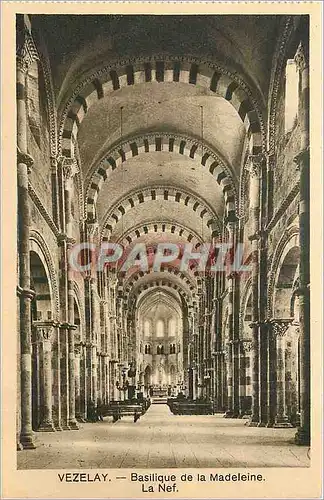 Ansichtskarte AK Vezelay Basilique de la Madeleine La Nef