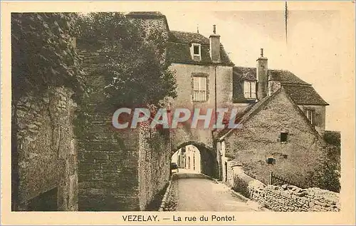 Cartes postales Vezelay La rue du Pontot