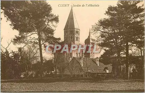 Ansichtskarte AK Cluny Jardin de l'Abbatiale