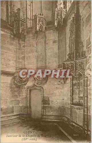 Ansichtskarte AK Cluny Interieur de la Chapelle de Bourbon