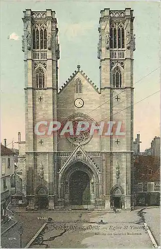 Cartes postales Chalon Saone Eglise St Vincent