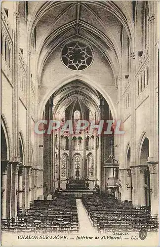 Cartes postales Chalon sur Saone Interieur de St Vincent