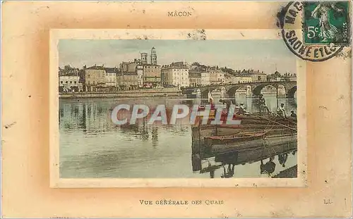 Cartes postales Macon Vue Generale des Quais