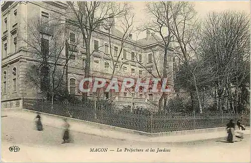 Cartes postales Macon La Prefecture et les Jardins
