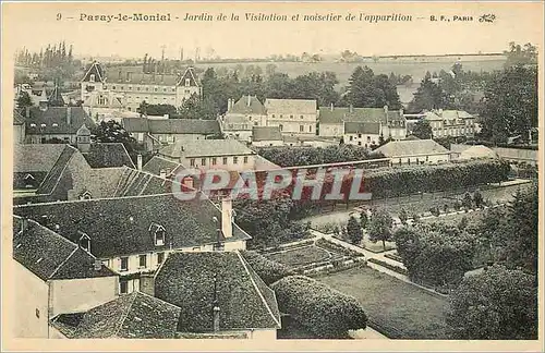 Cartes postales Paray le Monial Jardin de la Visitation et noisetier de l'Apparition