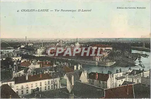 Cartes postales Chalon sur Saone Vue Panoramique St Laurent