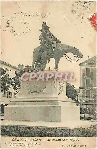 Cartes postales Chalon sur Saone Monument de la Defense