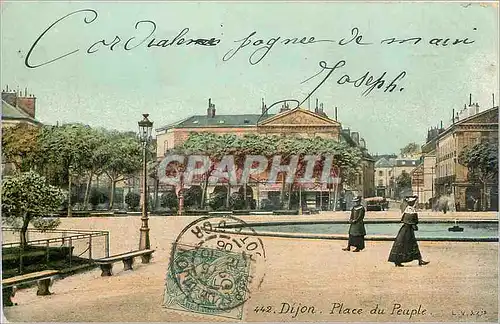 Ansichtskarte AK Dijon Place du Peuple