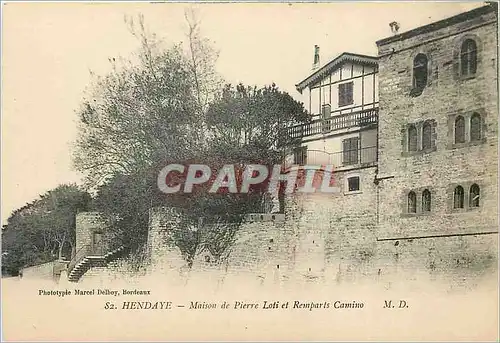 Cartes postales Hendaye Maison de Pierre Loti et Remparts Camino