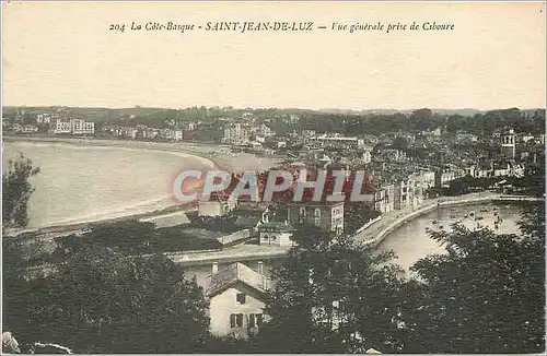 Ansichtskarte AK La Cote Basque Saint Jean de Luz Vue generale prise de Ciboure