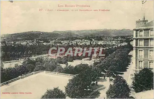 Cartes postales Pau Jurancon vu du Boulevard des Pyrenees