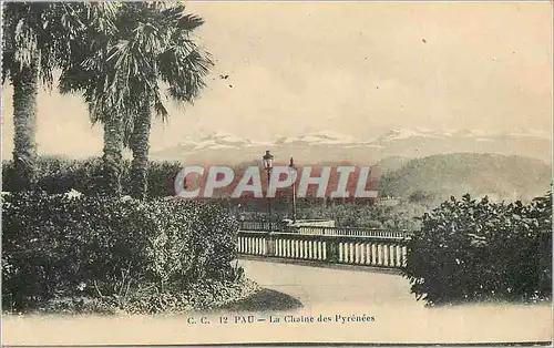 Cartes postales Pau La Chaine des Pyrenees
