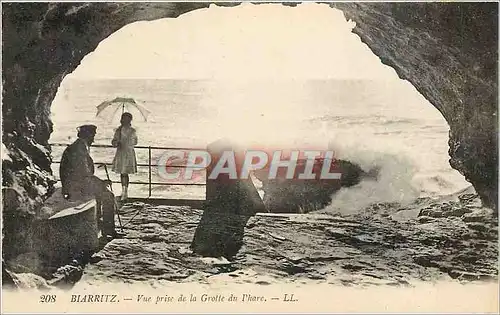 Ansichtskarte AK Biarritz Vue prise de la Grotte du Phare