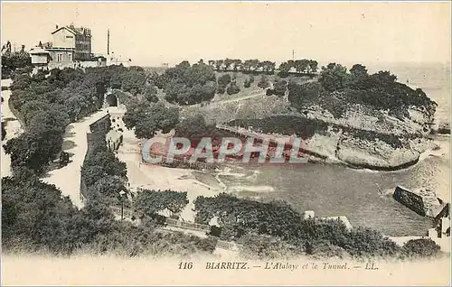 Ansichtskarte AK Biarritz L'Atalaye et le Tunnel