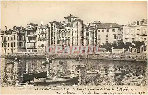 Cartes postales Saint Jean de Luz Le Port et la Maison de l'Infante
