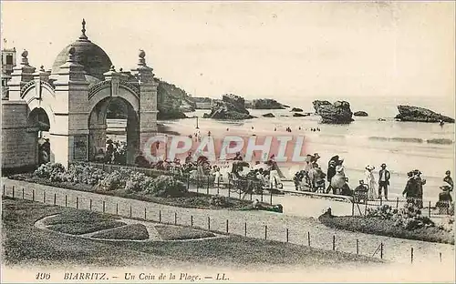 Ansichtskarte AK Biarritz Un Coin de la Plage