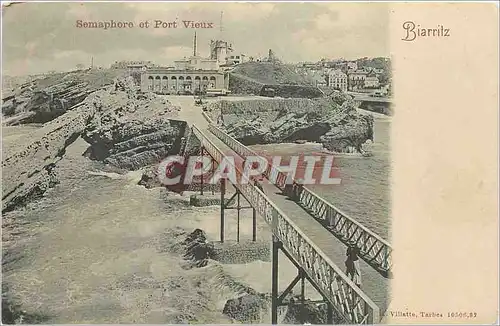 Cartes postales Biarritz Semaphore et Port Vieux