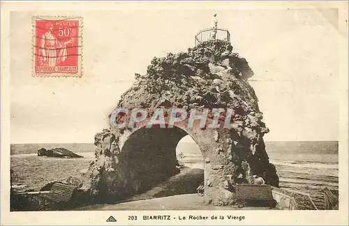 Cartes postales Biarritz Le Rocher de la Vierge