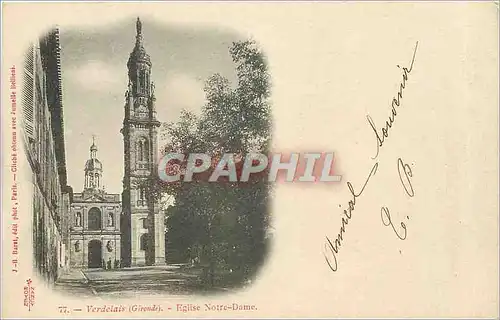 Cartes postales Verdelais Gironde Eglise Notre Dame