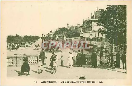 Cartes postales Arcachon Le Boulevard Promenade