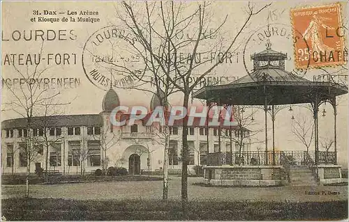 Cartes postales Dax Les Arenes et Kiosque de la Musique
