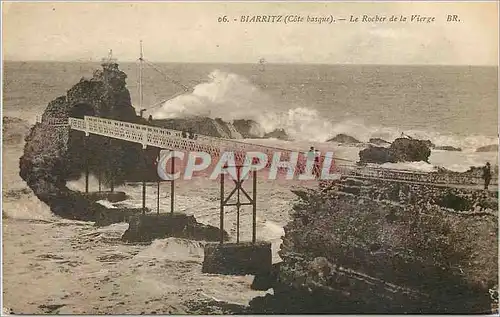 Ansichtskarte AK Biarritz Cote basque Le Rocher de la Vierge