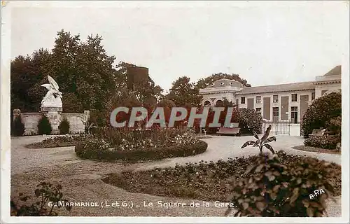 Cartes postales moderne Marmande L et G Le Square de la Gare