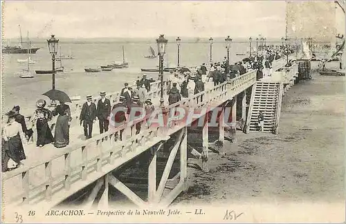 Cartes postales Arcachon Perspective de la Nouvelle Jetee